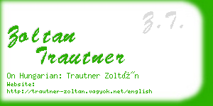 zoltan trautner business card
